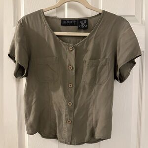 Olive Green Women's Top